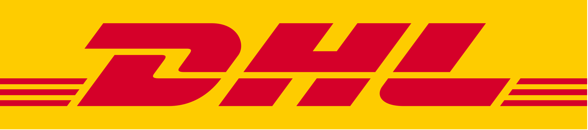 Kurier DHL, firma kurierska DHL, logotyp DHL