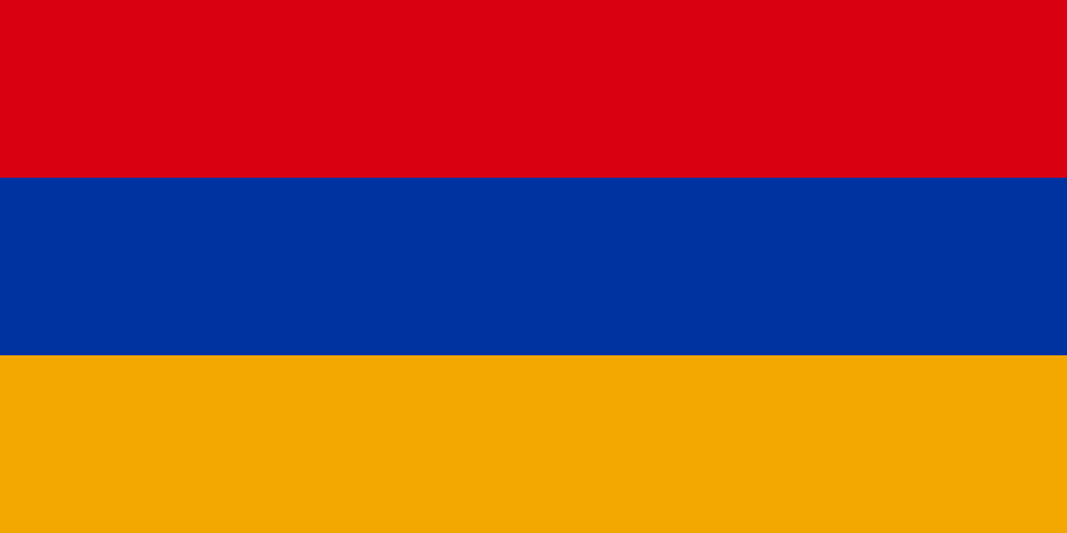 Paczki i przesyłki do Armenii - flaga Armenii