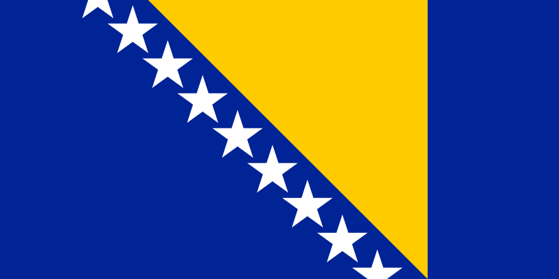 Paczki i przesyłki do Bośni i Hercegowiny - flaga