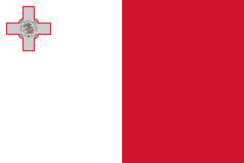 Paczki i przesyłki na Maltę - flaga Malty