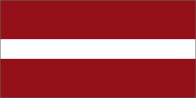 Paczki i przesyłki do Łotwy - flaga Łotwy