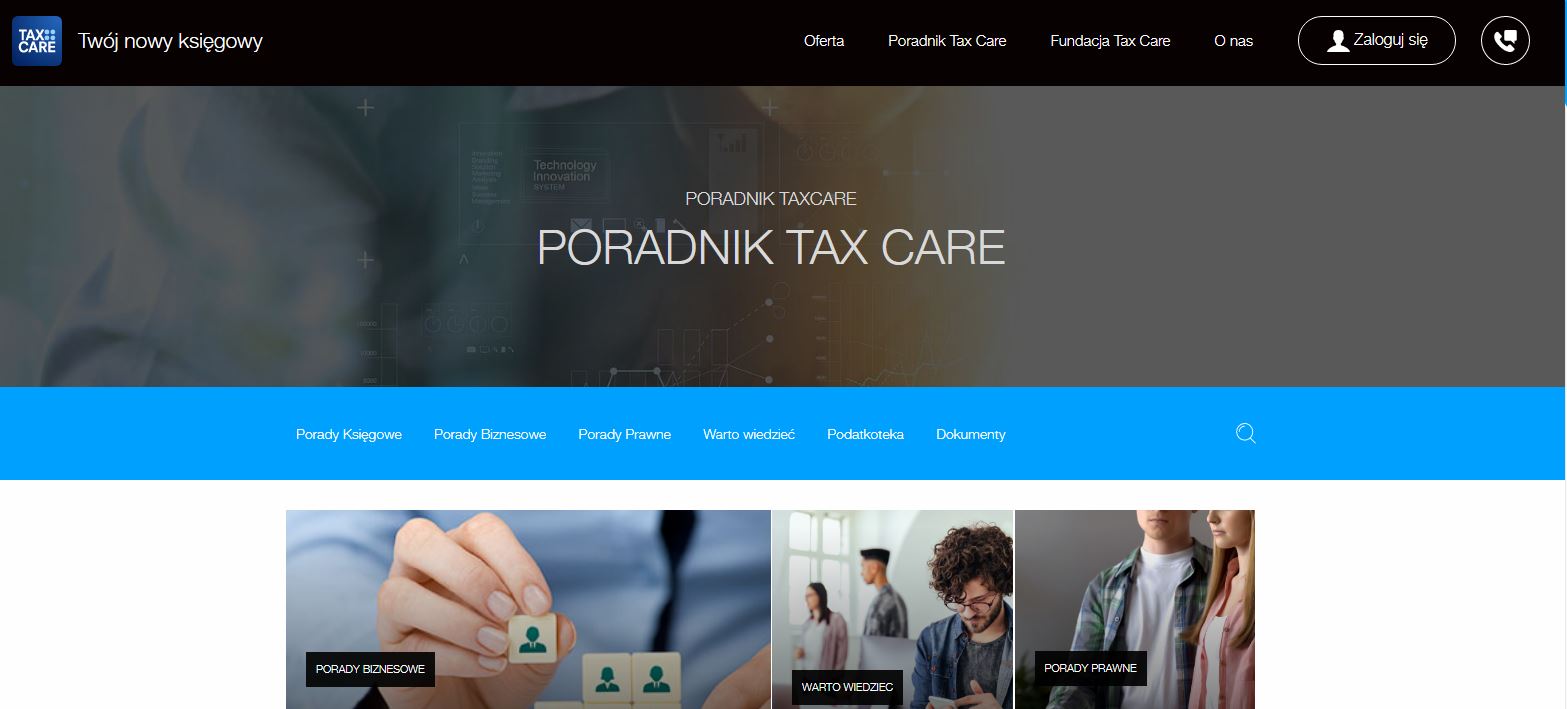 Dzień Bloga - Poradnik Tax Care