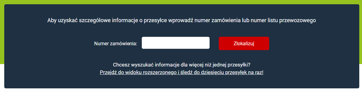 śledzenie paczki, śledzenie przesyłki, śledzenie wielu przesyłek