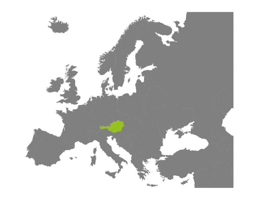 Mapa Austria