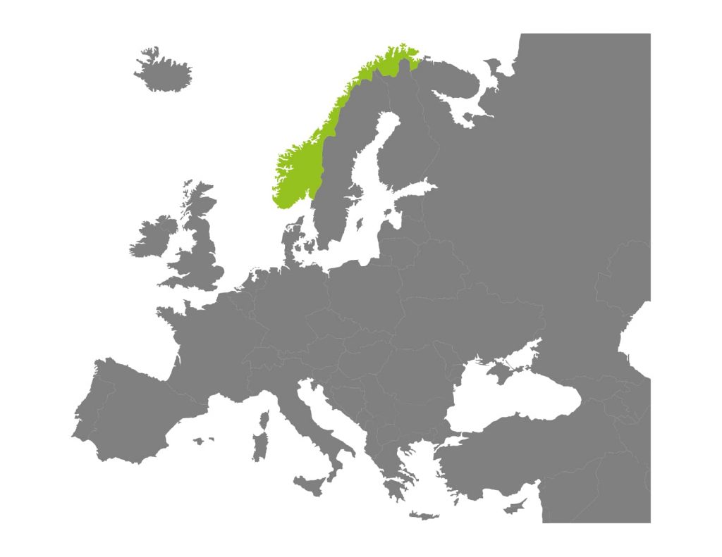 mapa-Norwegia