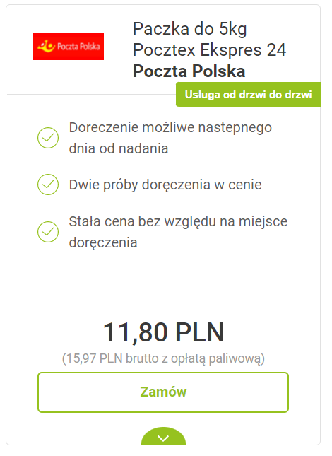 jak zamówić kuriera poczta polska 