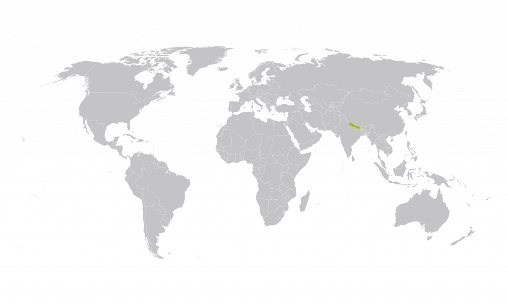 mapa Nepal