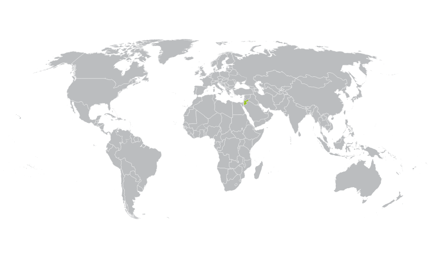 mapa Jordanii