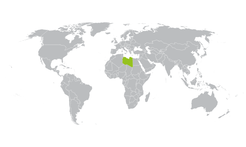 mapa Libia