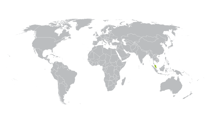 mapa Malezji