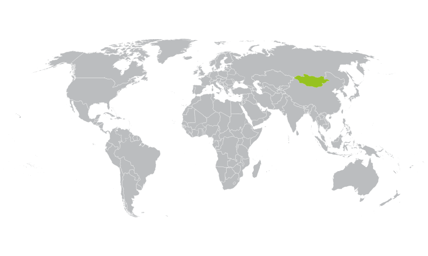mapa Mongolia