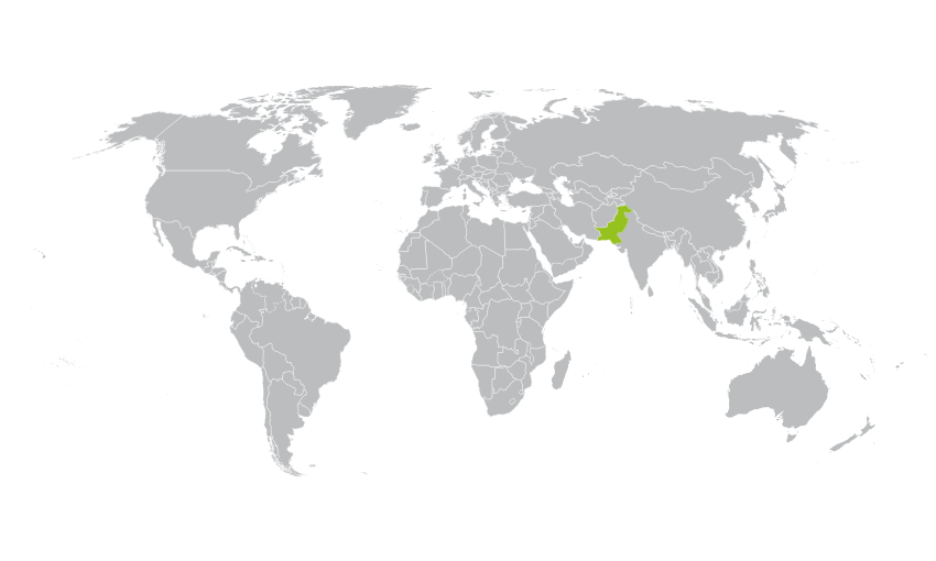 mapa Pakistan