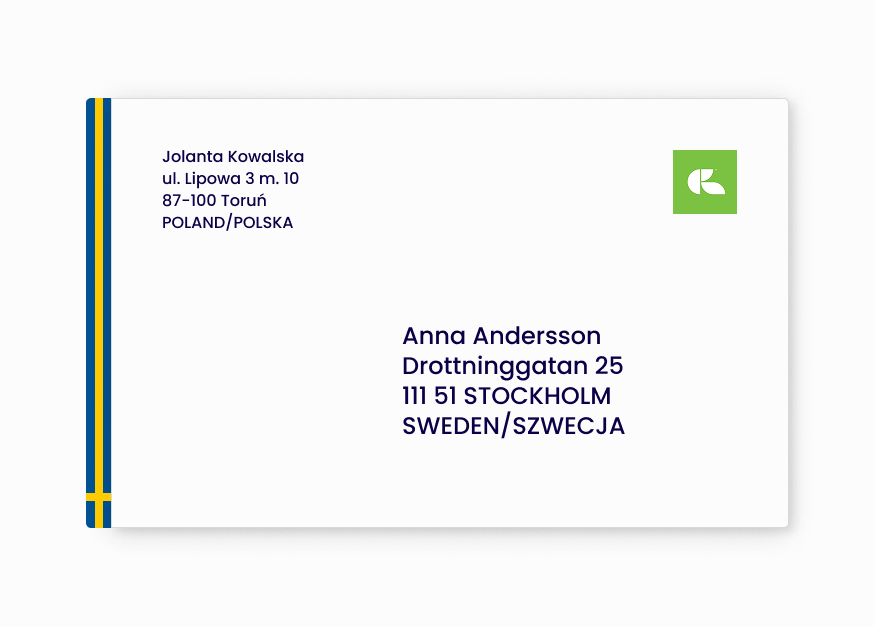 szwecja kod pocztowy