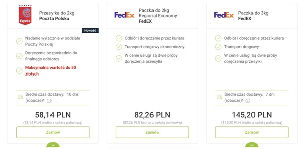 ile kosztuje list do norwegii